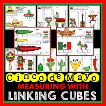 Preview of Cinco de Mayo - Measuring with Linking Cubes (Center Activity)