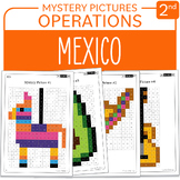 Cinco de Mayo Mexico Math Mystery Pictures Grade 2 Additio