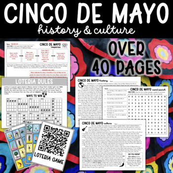 Preview of Cinco de Mayo Mini-Unit: History & Culture Reading/Response and Bingo Game