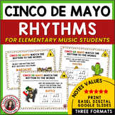 Cinco de Mayo Music Activities - Rhythm Worksheets - Eleme