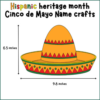 Cinco de Mayo Activities, Cinco de Mayo Crafts, Cinco de Mayo Name Craft