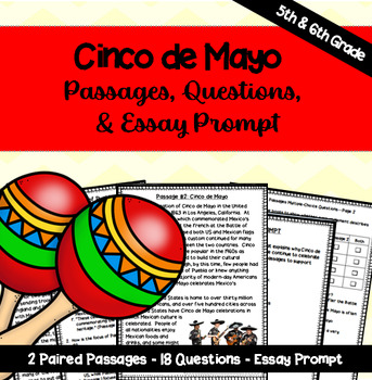 Preview of Cinco de Mayo Paired Passages - 5th & 6th Grade