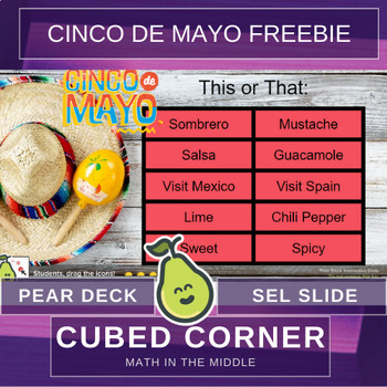 Preview of Cinco de Mayo Pear Deck Freebie