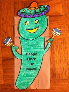 Preview of Cinco de Mayo Pepper Puppet