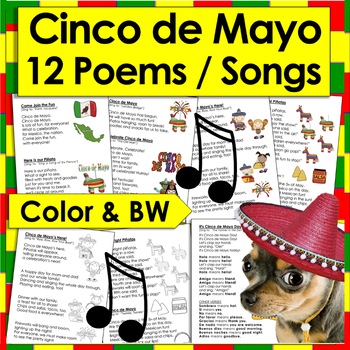 Cinco de Mayo Activities:  Poems and Songs - Shared Reading and Fluency