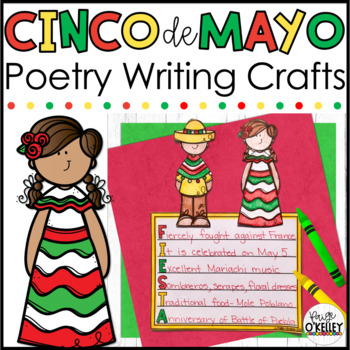 Preview of Cinco de Mayo Poetry Writing Crafts - Poetry Templates for 7 Types of Poems