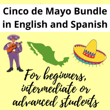 Preview of Cinco de Mayo PowerPoint and Activities-In English and Spanish-Bundle