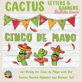 Cinco de Mayo Printable Bulletin Board Cactus Letters, Spr