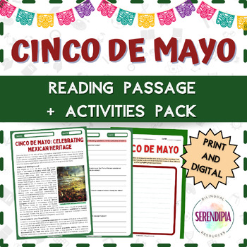 Preview of The History of Cinco de Mayo || READING PASSAGE + ACTIVITIES || Middle School
