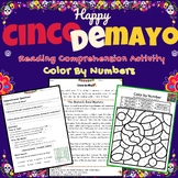 Cinco de Mayo Reading Comprehension Activity | Color By Nu