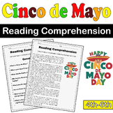 Cinco de Mayo Reading Comprehension Passage & Questions fo