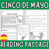 Cinco de Mayo Reading Comprehension Passage in Spanish | M