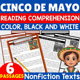 Cinco de Mayo Reading Comprehension Passages worksheets Ma