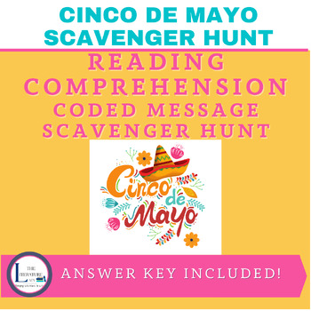 Preview of Cinco de Mayo Reading Comprehension Scavenger Hunt Fun Class Activity