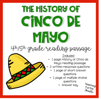 Preview of Cinco de Mayo Reading Passage