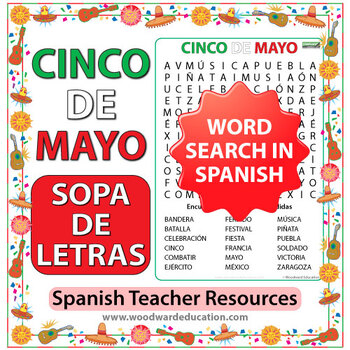 Preview of Cinco de Mayo - Sopa de Letras