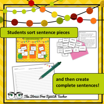 cinco de mayo spanish sentence structure hands on tpt