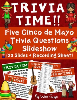 Preview of Cinco de Mayo Trivia Activities