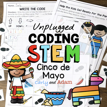 Preview of Cinco de Mayo Unplugged Coding Activity