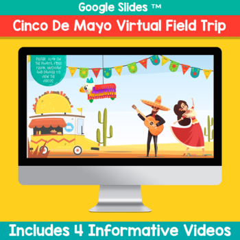 Preview of Cinco de Mayo Virtual Classroom Field Trip - Google Slides ™