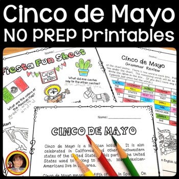 Preview of ESL Cinco de Mayo Activities - Cinco de Mayo Reading Comprehension