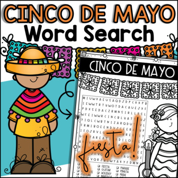 Cinco de Mayo Word Search by Organized in Fourth | TpT