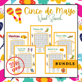 Cinco de Mayo Word Search Growing Bundle 05 Different Themes