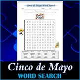 Cinco de Mayo Word Search Puzzle - Printable Worksheet
