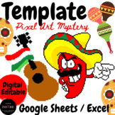 Cinco de Mayo activity Pixel Art Mystery Picture | May DIG