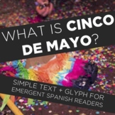 Cinco de Mayo basic reading and glyph in Spanish for emerg