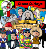 Cinco de Mayo clip art - Color and black/white