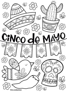 Preview of Cinco de Mayo coloring page