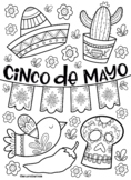 Cinco de Mayo coloring page