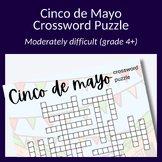 Cinco de Mayo crossword puzzle for parties or to build voc