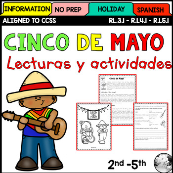 Cinco de Mayo reading in Spanish - math by Bilingual Resources corner