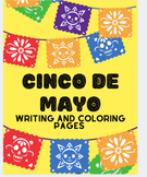 Cinco de Mayo writing in Spanish and coloring sheets