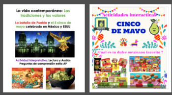 Preview of Cinco de mayo Bundle | 5 de mayo in Spanish Bundle Actividades en español