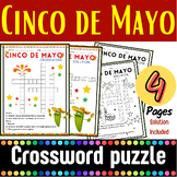 Cinco de mayo Celebration crossword Puzzle | Mexican Fiest