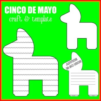 Preview of Cinco de mayo Pinata Craft Template