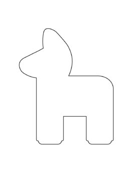 Cinco de Mayo Donkey Pinata Cross Stitch Pattern PDF File