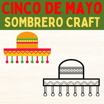 Preview of Cinco de mayo Sombrero Craft | Cinco De Mayo Hat Craft Activity