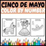 Cinco de mayo color by number,mexican fiesta activities,ci