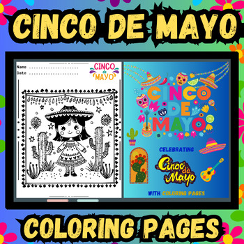 Preview of Cinco de mayo coloring pages Mexican Fiesta Hispanic Heritage Month , 5 MAYO