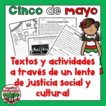 Preview of Cinco de mayo textos y actividades