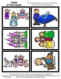 Cinderella - 2 Piece Puzzles - #60CentFinds -No Frills 1 Page *sp