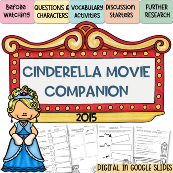 Preview of Cinderella 2015 Movie Companion | Complete Movie Guide | End of Year Activities