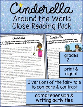 Preview of Reading Comprehension Passages: Cinderella Around the World