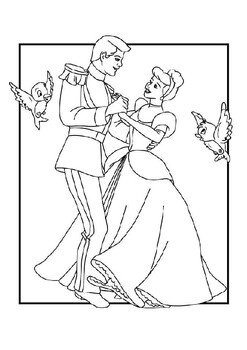 Preview of Cinderella Coloring Pages: Fun Activities for Little Princesses