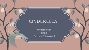 Preview of Cinderella Domain 7 Lesson 7