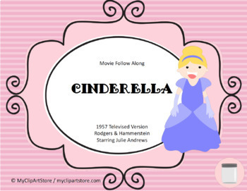 Preview of Cinderella Movie Follow Along Worksheet Movie Guide